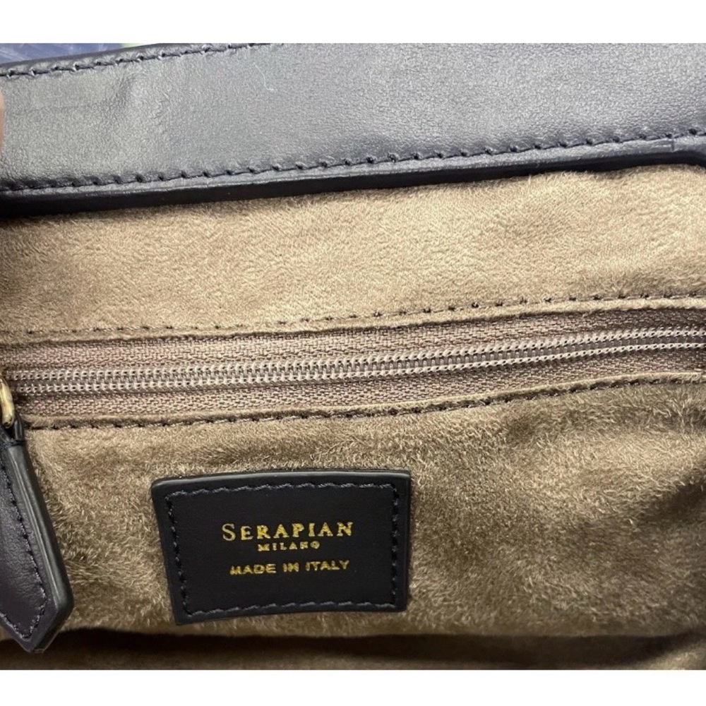 Serapian Mosaico Secret Navy Blue Clutch - Picture 7 of 8